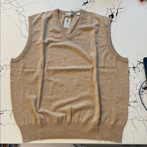 Peter Millar Men's Tan Sweater Vest